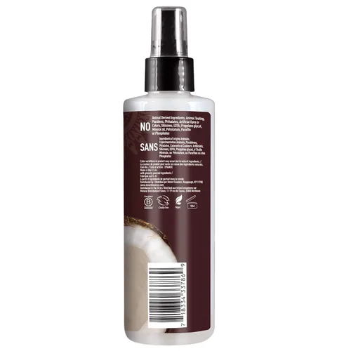 Vista 4 de Desert Essence Desfrizador de pelo de coco y protector de calor, 8 onzas líquidas, sin gluten, vegano, libre de crueldad, aceite de coco y extracto