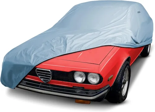 Vista 65 de iCarCover Funda de automóvil personalizada de alta calidad para Alfa Romeo 147 2002-2007, resistente, impermeable, para todo tipo de clima, lluvia