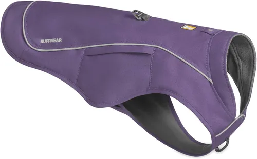 Vista 15 de Ruffwear, Combo de arnés y chaqueta Overcoat Fuse para perros, Naranja Canyonlands, Mediano Púrpura (Purple Sage)