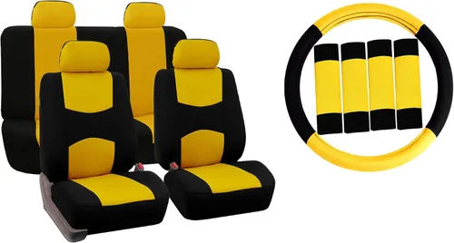 Vista 14 de Fundas para asiento FH GROUP FH-FB050102 planas, para la mayoría de los autos, camiones, furgonetas o camionetas, Beige-FH2033