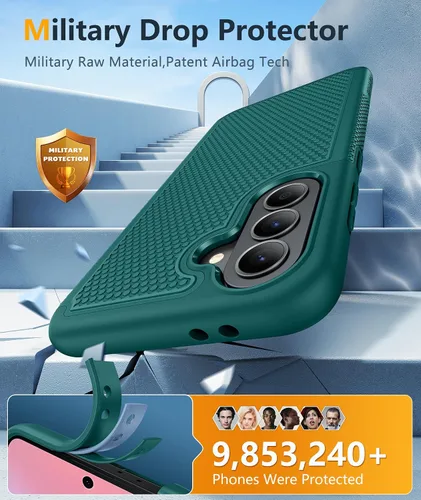 Vista 384 de FNTCASE Funda para iPhone 17 Pro: Fundas delgadas translúcidas de color azul claro compatibles con MagSafe, protección completa de la cámara