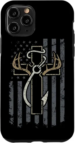 Vista 32 de Faith Hunting Fishing - Christian Cross USA Hunter Fisherman Case for iPhone 17