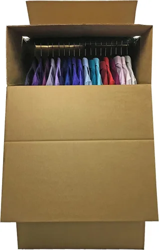 Vista 5 de UBOXES Space Savers - Cajas de mudanza para armario con colgador, 20 x 20 x 34 pulgadas (paquete de 3)