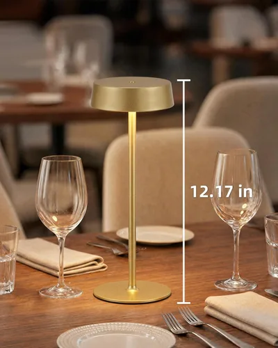 Vista 9 de Lámpara inalámbrica, lámpara de mesa recargable, funciona con pilas, control táctil regulable RGB, 3 temperaturas de color, función de memoria LED