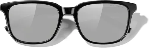 Vista 6 de MERRY'S Gafas de sol polarizadas rectángulo unisex de la vendimia de las gafas de sol para los hombres