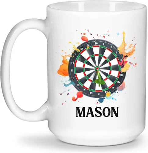 Vista 8 de Tazas personalizadas de gran fútbol americano, Personalizado elegir nombre taza de café de fútbol americano, Taza de té de fútbol personalizado
