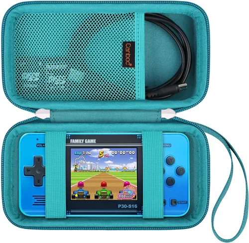 Vista 13 de Canboc Carrying Case for WELLST·G Handheld Game -Preloaded 220 Retro Video Games/ My Arcade Atari Pocket Player Pro Game Console, Mesh Pocket fits