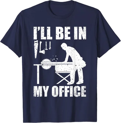 Vista 77 de Camiseta divertida de manga corta para hombre, carpintería, carpintería, carpintería, regalo Negro