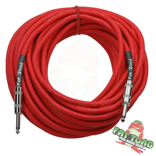 Vista 2 de Fat Toad Cable de altavoz macho de 50 pies y 1/4 pulgadas (serie Flexpro) – Cable DJ de audio de 12 AWG para equipo PA, AMP, grabación de estudio