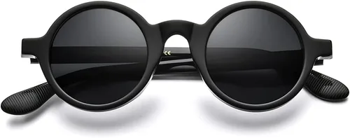 Vista 4 de HEPIDEM Gafas ópticas redondas de acetato para hombre, gafas ópticas, gafas de marco Zolman