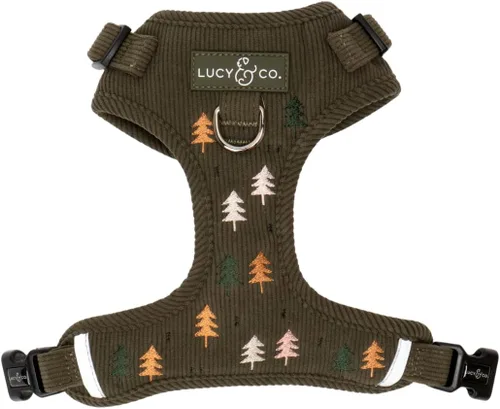 Vista 8 de Lucy & Co. Appley Ever After - Arnés de pana para perro, sin tirones, talla Appley Ever After Corduroy