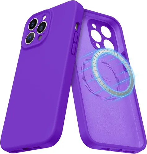 Vista 42 de Funda de silicona con soporte para iPhone 17 Pro [compatible con MagSafe] [Protección completa de la cámara] (6.3 pulgadas 2025), fundas de teléfono
