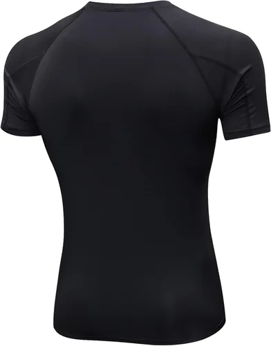 Vista 9 de SPVISE Paquete de 2 o 4 camisetas de compresión de manga corta para hombre, camisetas de entrenamiento, gimnasio, camiseta deportiva de capa base