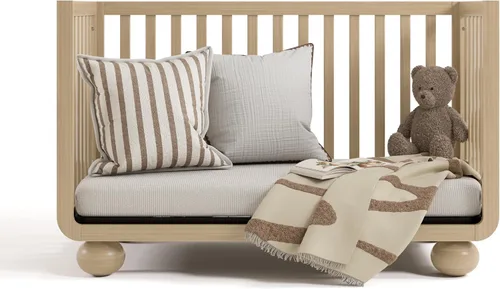 Vista 14 de Storkcraft Amalfi - Cuna convertible 5 en 1 con barandilla para niños pequeños, madera flotante Driftwood