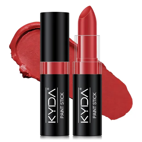 Vista 11 de KYDA White Face Body Paint Stick, White Matte Lipstick Eyeblack 01 WHITE