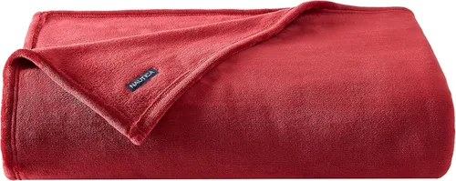 Vista 12 de Nautica - Manta tamaño Twin, forro polar de felpa ultrasuave para cama o sofá, ropa de cama de peso medio para comodidad durante todas