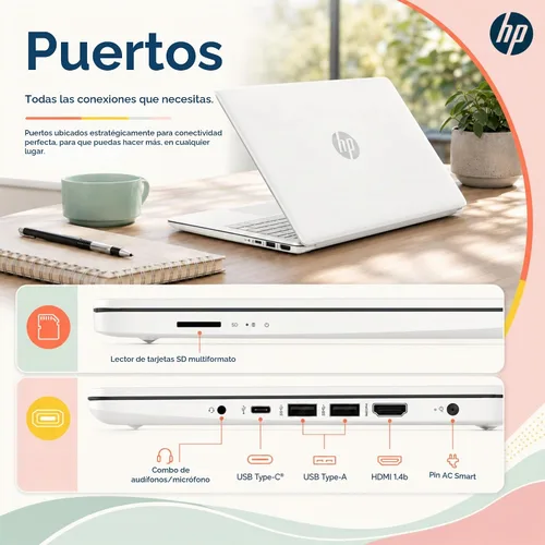 Vista 7 de HP Ultrabook Laptop, Microsoft 365 Included, 8GB RAM, Intel Core, No Mouse