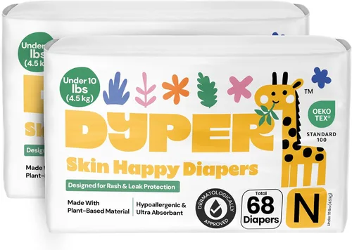 Vista 11 de DYPER - Paquete de 2 pañales para bebé, talla 5 (40 unidades) <27 libras a