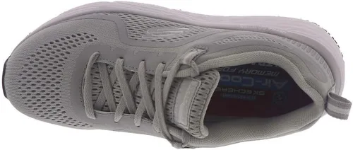 Vista 2 de Skechers Work Banham, para mujer, negroblanco, puntera suave, baja atlética