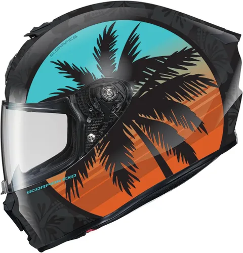 Vista 18 de ScorpionEXO R330 - Casco de motocicleta de cara completa con Pinlock Ready Shield Bluetooth con bolsillos para altavoces DOT ECE aprobado Bendr