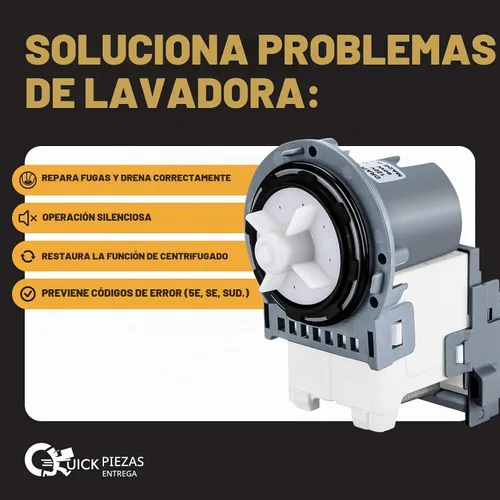 Vista 2 de Bomba de drenaje para lavadora DC31-00054D, repuesto para modelo OEM, amplia compatibilidad para modelos de la serie WA/WF