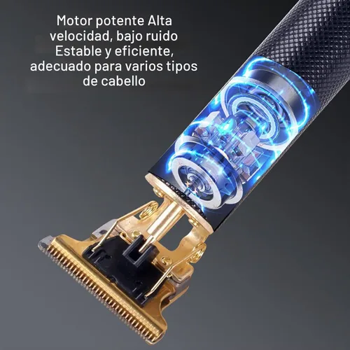 Vista 3 de Ymiko Cortadora de pelo, cortadora de pelo eléctrica, recargable, eléctrica, cómoda, duradera, 600 mAh, para salón