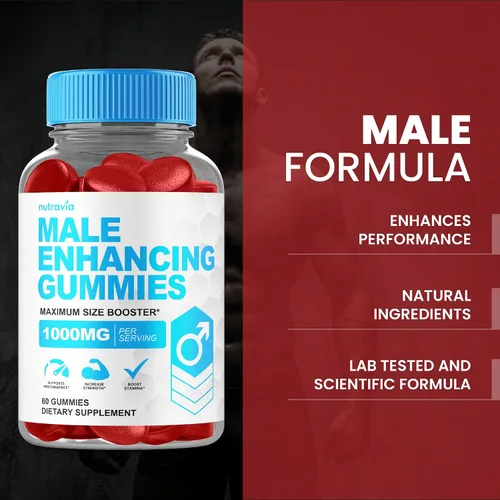 Vista 2 de Gomas de suplemento para mejora masculina - Potenciador de testosterona 6 en 1 para hombres, gomitas de aumento de testosterona para hombres