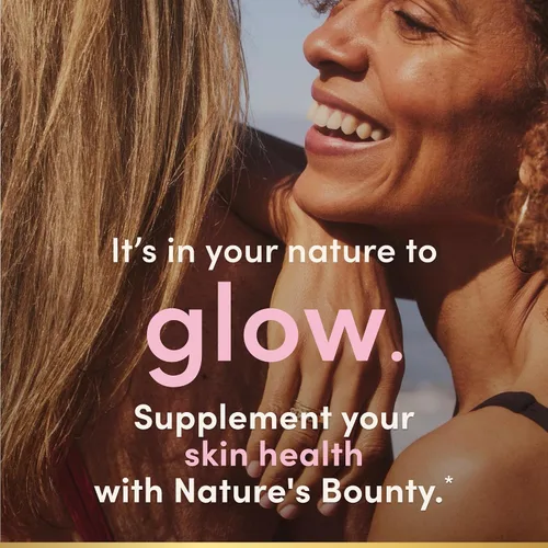 Vista 4 de Nature's Bounty Suplemento de vitamina C y ácido hialurónico, apoya la piel brillante, la función inmunológica y la producción de colágeno, 120