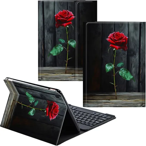 Vista 15 de Funda para Samsung Galaxy Tab S6 Lite 2022/2020 Teclado Inalámbrico Desmontable y Cubierta De Soporte De Cuero PU Funda Protectora Para Samsung