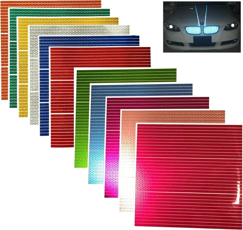 Vista 4 de customTAYLOR33 Tiras rectas reflectantes de alta intensidad - (33) tiras de 12 pulgadas (varios colores) (negro)