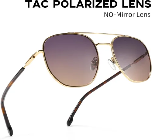 Vista 3 de Retro Round Sunglasses for Women Men UV400 Polarized Vintage Classic Small Circle Style 4921145
