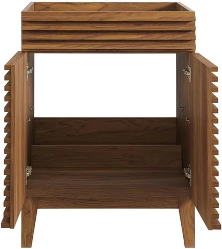 Vista 5 de Modway Render 23.5" tocador de baño en nogal (lavabo no incluido)