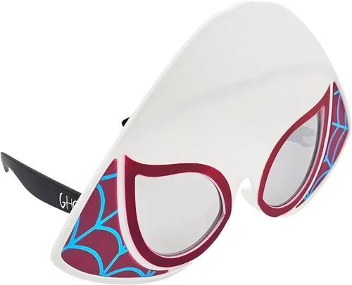 Vista 7 de Sun-Staches Gafas de sol de Spider-Man, accesorio oficial de disfraz de Ghost Spider Adulto/Adolescente