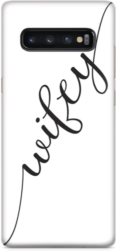 Vista 17 de Inspired Cases - Compatible con iPhone Xs Max - Funda protectora con textura 3D para Apple iPhone Xs Max - Esposo y esposa - Wifey