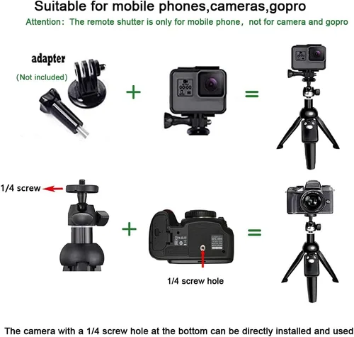 Vista 7 de Trípode monopie para selfie, largo extensible, con control remoto inalámbrico, soporte de clip para teléfono, compatible con iPhone y teléfono