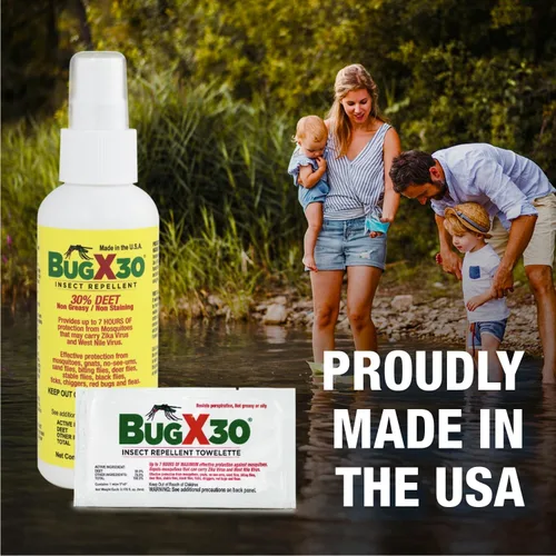 Vista 2 de Bug X 30 Spray repelente de insectos con 30% DEET – Botella de 2 onzas de repelente de insectos en aerosol repele insectos que pican insectos hasta