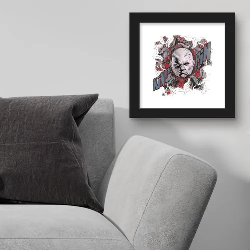 Vista 3 de Trends International Gallery Pops Marvel Comics Daredevil - Póster de pared con insignia de Kingpin, 12.00 x 12.00 pulgadas, versión de marco negro
