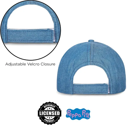 Vista 5 de Hasbro Gorra de béisbol para niñas, Peppa Pig ajustable, para niños de 2 a 4 años