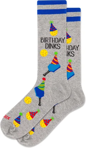 Vista 32 de Hot Sox Calcetines deportivos y atléticos divertidos para hombre, paquete de 1 par, regalos de moda novedosos y divertidos Por encima del par