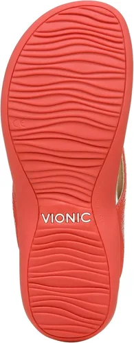 Vista 3 de Vionic Dillon Sandalias de descanso para caminar con poste, puntera y soporte de arco ortopédico oculto, para mujer