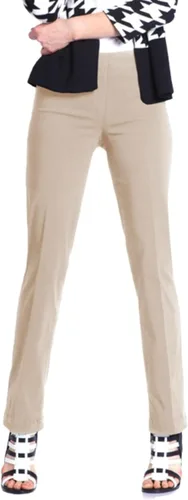 Vista 5 de SLIM-SATION - Pantalón de pierna relajada con banda ancha y control de abdomen para mujer Negro