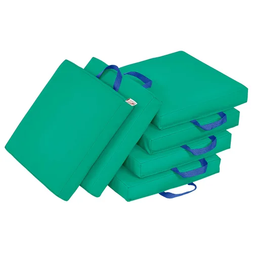 Vista 30 de ECR4Kids SoftZone - Cojines de suelo, cuadrados, asientos flexibles, surtidos, 6 piezas