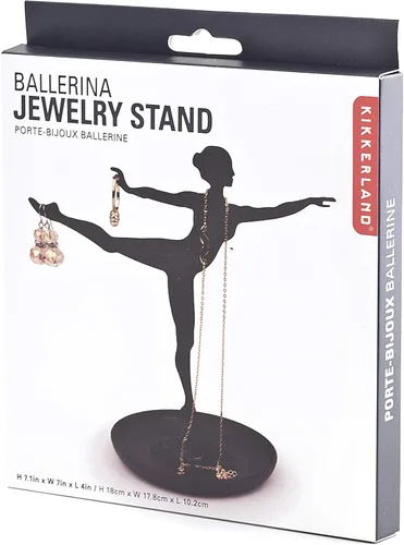 Vista 3 de Kikkerland Soporte de joyería de bailarina