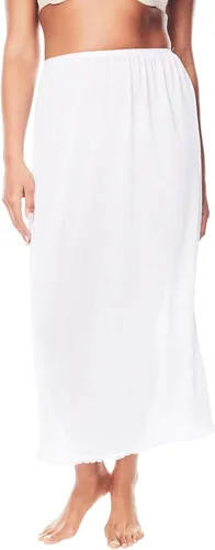 Vista 6 de Comfort Choice Medio Slip de talla grande para mujer, 35 pulgadas, paquete de 2 Negro
