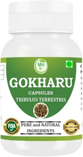 Vista 9 de Morsan's Gokharu (Tribulus terrestris) Cápsulas, Pack de 4 x 60 x 500 mg. Veg. Cápsulas (4)