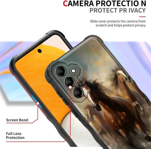 Vista 686 de Funda para Galaxy A14 5G, [Doble Capa][Protección contra Caídas de Grado Militar de 10 Pies] [Antideslizante] Funda Resistente a Prueba de Golpes