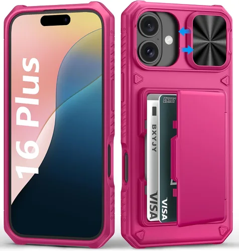Vista 75 de BXYJY Funda tipo cartera para iPhone 15 Pro, tarjetero (4-5 tarjetas)
