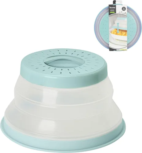 Vista 22 de Tovolo Cubierta antisalpicaduras para microondas para alimentos, mediano (rojo manzana acaramelada) – Tapa protectora antisalpicaduras de silicona