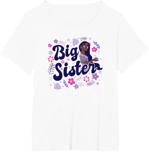 Vista 83 de Disney Encanto Isabela Madrigal Big Sister - Camiseta floral, gris, S Asfalto
