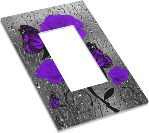 Vista 730 de Placa de Interruptor de Luz Azul de 1 Gang, Placa de Pared Decorativa de Palanca Individual, Cubierta de Placa de Pared de Palanca, Placa Frontal